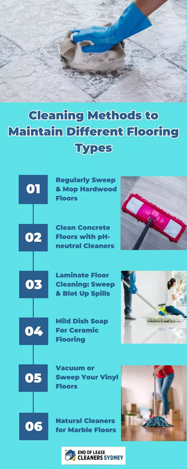 tips on how to cleaning different types of floorings