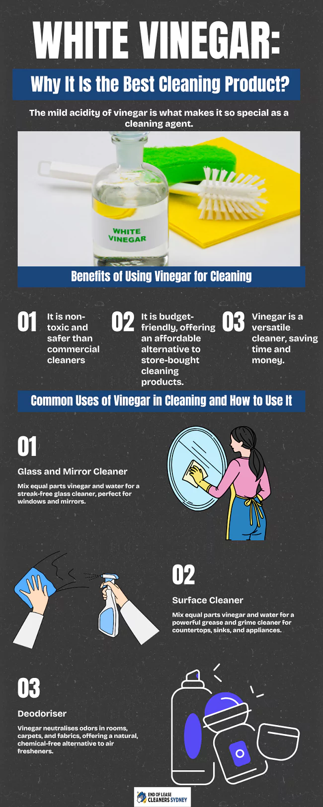 cleaning with white vinegar