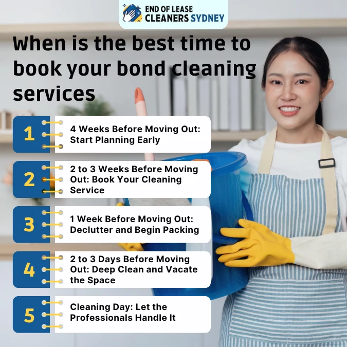 When is the best time to book your bond cleaning services