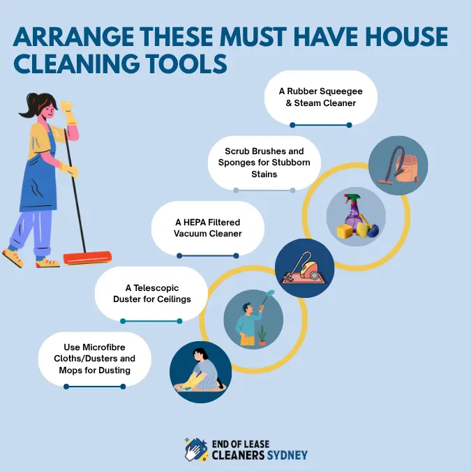 Arrange These Must Have House Cleaning Tools